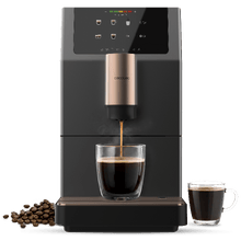 Cremmaet Stretta Cafetera superautomática con bomba de 19 bares, potencia de 1500 W y molinillo integrado. Prepara Espresso, Americano, Lungo y doble espresso con un solo toque. Diseño compacto con pantalla táctil LED, limpieza automática y mantenimiento sencillo.