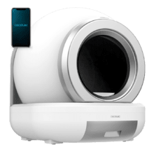 Pumba 7200 CleanKitty Compact Connected. Arenero compacto con autolimpieza, triple sistema de desodorización, control por wifi, silencioso y seguro con sensor de infrarrojos.