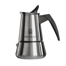 Caffettiera italiana Piccolina 200+ realizzata in acciaio inox di alta qualità, ideale per 6 tazze di caffè.