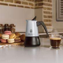 Piccolina 600 Green + Cafetera italiana fabricada en acero inoxidable de alta calidad ideal para 6 tazas de café.