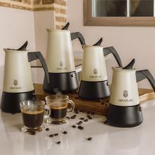Caffettiera Piccolina 900 Blue + italiana, realizzata in acciaio inox di alta qualità, ideale per 2 tazze di caffè.