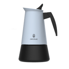 Caffettiera Piccolina 900 Blue + italiana, realizzata in acciaio inox di alta qualità, ideale per 2 tazze di caffè.