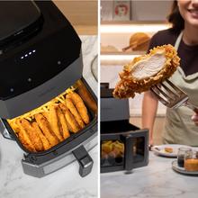 Cecofry&Crunch Steamy 7000 Freidora de Aire 3 en 1 de 7 L | Tecnología 3 en 1: Aire, Vapor y Combi, Capacidad 7 Litros, Panel Táctil Digital, Depósito de Agua Integrado, Cocina Sana