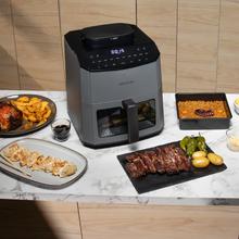 Cecofry&Crunch Steamy 7000 Freidora de Aire 3 en 1 de 7 L | Tecnología 3 en 1: Aire, Vapor y Combi, Capacidad 7 Litros, Panel Táctil Digital, Depósito de Agua Integrado, Cocina Sana