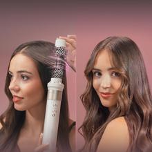 AirGlisse 10in1 Champagne IceAirGlisse 10in1. Brosse soufflante multifonction 10 en 1 avec technologie Coanda qui donne forme, boucle, coiffe et sèche vos cheveux et élimine les frisottis. 3 vitesses, 3 températures et contrôle intelligent de la chaleur. Moteur numérique brushless d'une puissance de 1400 W et d'une vitesse de 110000 tr/min. Têtes avec revêtement en céramique, kératine et huile d’amande, générateur d’ions et pointe froide.