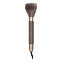 AirGlisse 14in1 Champagne Ice Moldeador multifunción 14 en 1 con tecnología Coanda que moldea, riza, peina, seca y elimina el efecto frizz. Con 3 velocidades, 3 temperaturas, y control inteligente del calor. Motor digital 1400 W de potencia y 110000 rpm. Cabezales con revestimiento de cerámica y queratina.