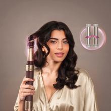 AirGlisse 14in1 Champagne Ice Moldeador multifunción 14 en 1 con tecnología Coanda que moldea, riza, peina, seca y elimina el efecto frizz. Con 3 velocidades, 3 temperaturas, y control inteligente del calor. Motor digital 1400 W de potencia y 110000 rpm. Cabezales con revestimiento de cerámica y queratina.