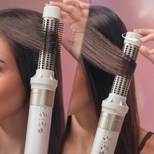 AirGlisse 15in1 Champagne Moldeador multifunción 15 en 1 con tecnología Coanda que moldea, riza, peina, seca y elimina el efecto frizz. Con 3 velocidades, 3 temperaturas, y control inteligente del calor. Motor digital 1400 W de potencia y 110000 rpm. Cabezales con revestimiento de cerámica y queratina.