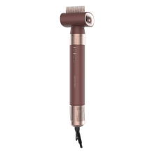 AirGlisse 15in1 Champagne Ice Moldeador multifunción 15 en 1 con tecnología Coanda que moldea, riza, peina, seca y elimina el efecto frizz. Con 3 velocidades, 3 temperaturas, y control inteligente del calor. Motor digital 1400 W de potencia y 110000 rpm. Cabezales con revestimiento de cerámica y queratina.