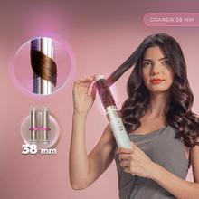 AirGlisse 15in1 Champagne IceMoldeador multifunción 15 en 1 con tecnología Coanda que moldea, riza, peina, seca y elimina el efecto frizz. Con 3 velocidades, 3 temperaturas, y control inteligente del calor. Motor digital 1400 W de potencia y 110000 rpm. Cabezales con revestimiento de cerámica y queratina.