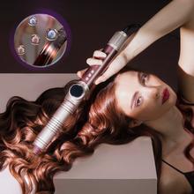 AirGlisse 17in1 Champagne Ice, 110.000 rpm, 1400W, Función plasma, 17 accesorios, Placas calefactoras, Motor Brushless, Peine, Clips, Guante térmico y estuche velvet.