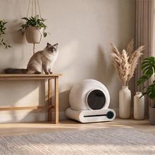 Pumba 8550 CleanKitty Smart. Arenero con autolimpieza, triple sistema de desodorización, control por wifi y pantalla, silencioso y seguro con sensor de infrarrojos.