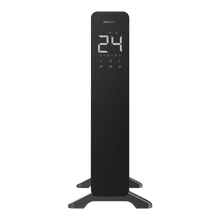 ReadyWarm 7000 Vertical Convection Black Convector vertical de 2000W con doble resistencia, termostato regulable, temporizador 24h, control por APP y diseño en cristal.
