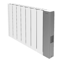 ReadyWarm 8000 HeatCore Ceramic Connected, emettitore termico da 2000 W con 7 moduli, controllo tramite app e display LCD, termostato regolabile, programmatore settimanale, contatore di consumi e massima sicurezza.
