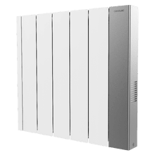 ReadyWarm 6000 HeatCore Ceramic Connected, emettitore termico da 1500 W con 5 moduli, controllo tramite app e display LCD, termostato regolabile, programmatore settimanale, misuratore di consumo e massima sicurezza.