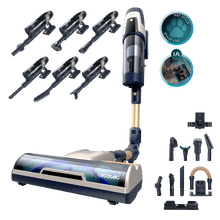 Conga Rockstar RX400 AI Aqua Pet Flex. 410 AW y 1250 W. Tubo flexible. Inteligencia Artificial. Cepillo para animales y accesorio WaterTank de fregado. Cepillo antienredos Hairless.