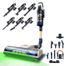 Conga Rockstar RX400 AI Aqua Pet Flex. 410 AW y 1250 W. Tubo flexible. Inteligencia Artificial. Cepillo para animales y accesorio WaterTank de fregado. Cepillo antienredos Hairless.
