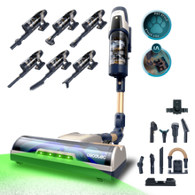 Conga Rockstar RX400 AI Aqua Pet Flex. 410 AW y 1250 W. Tubo flexible. Inteligencia Artificial. Cepillo para animales y accesorio WaterTank de fregado. Cepillo antienredos Hairless.