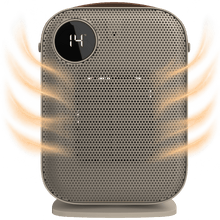 ReadyWarm 1800 Ceramic Nova Pro Sand. Calefactor cerámico de sobremesa con 1800 W, oscilación, termostato regulable, pantalla y panel táctil.
