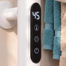 ReadyWarm 15500 Linear Towel Toallero eléctrico de diseño con barras giratorias, temporizador 9h, temperatura ajustable, pantalla LED