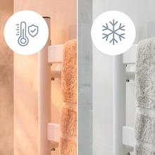 ReadyWarm 15500 Linear Towel Toallero eléctrico de diseño con barras giratorias, temporizador 9h, temperatura ajustable, pantalla LED