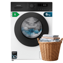 Bolero DressCode 6150 Inverter A HairCatch Kit Waschmaschine mit 6 kg Fassungsvermögen und 1000 U/min, 12 Programmen, Klasse A, Inverter Plus Motor, Steam Max, Trommelreinigung, Startverzögerung und Kindersicherung.