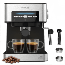Power Espresso 20 Matic Elite Digital-Espressomaschine mit 20 Bar und verstellbarer Dampflanze.