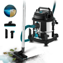 Der Conga Rockstar Wet & Dry Steel Neo Metal Feststoff- und Flüssigkeitssauger bietet mit einem Fassungsvermögen von 20 Litern und einer Leistung von 1400 Watt eine höhere Langlebigkeit und Widerstandsfähigkeit für perfekte Reinigungsergebnisse.