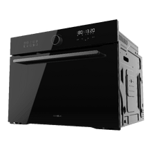 Bolero Hexa AF314510 Glass Black A Horno integrable Airfryer Glass Black de 53L de capacidad, 11 funciones con Airfryer Master, Pizza Master, Steam Asisst, Steam EasyClean, 3D cooking, Clase A.