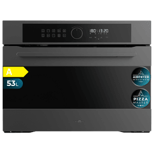 Bolero Hexa AF314510 Matt A Horno integrable Airfryer Matt de 53L de capacidad, 11 funciones con Airfryer Master, Pizza Master, Steam Asisst, Steam EasyClean, 3D cooking, Clase A.