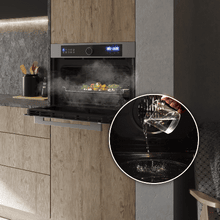 Bolero Hexa AF314510 Matt A Horno integrable Airfryer Matt de 53L de capacidad, 11 funciones con Airfryer Master, Pizza Master, Steam Asisst, Steam EasyClean, 3D cooking, Clase A.