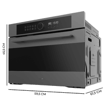 Bolero Hexa AF314510 Matt A Horno integrable Airfryer Matt de 53L de capacidad, 11 funciones con Airfryer Master, Pizza Master, Steam Asisst, Steam EasyClean, 3D cooking, Clase A.