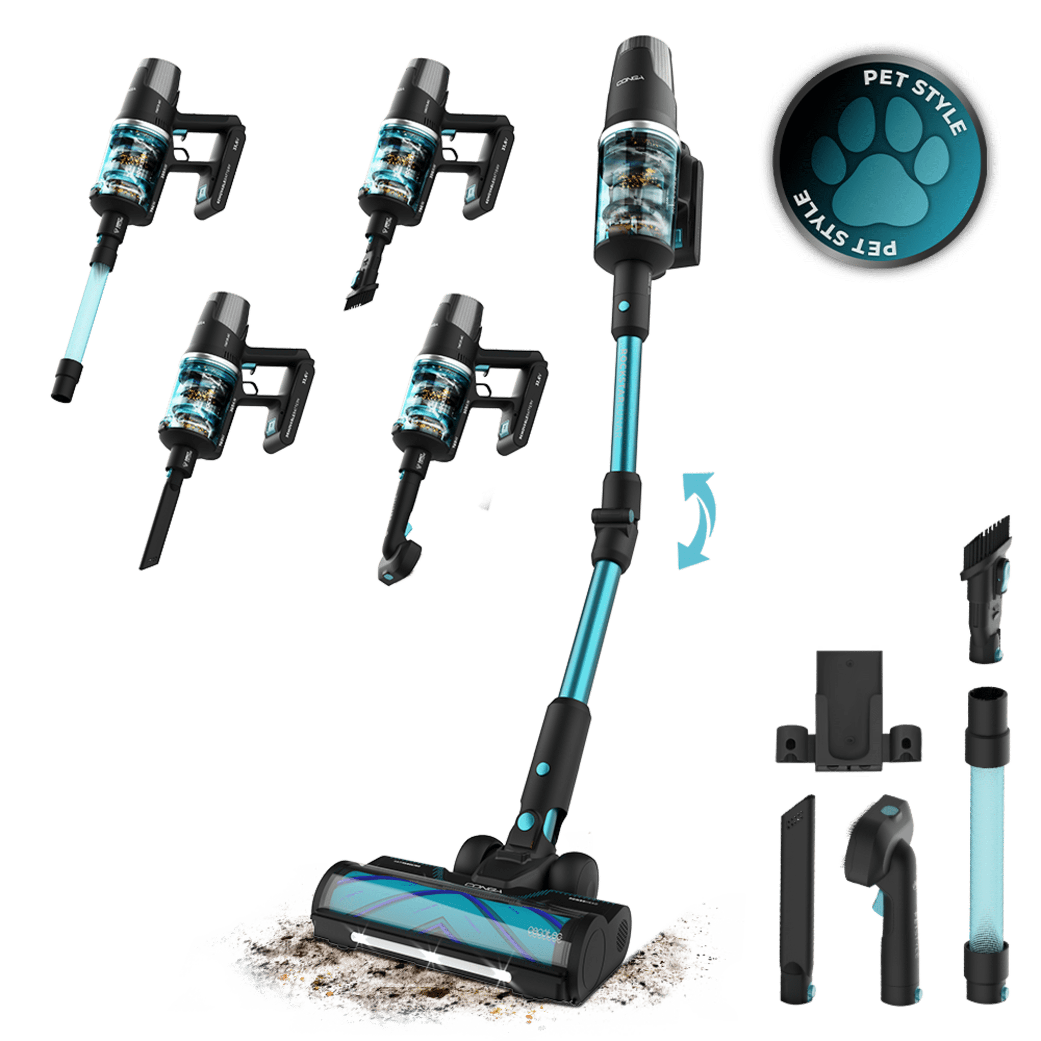 Conga Rockstar 9500 Lunar Pet Flex