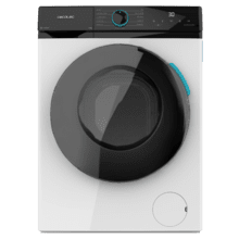 Lavatrice Bolero DressCode 6165 Inverter bianca con capacità di 6 kg e 1200 giri/min, 11 programmi, classe A-10%, motore Inverter Plus, Steam Max, pulizia del cestello, programma rapido 15', avvio ritardato, blocco bambini e pannello di controllo con display a LED.