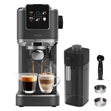 Cafelizzia ColdBrew Tamp Cafetera express para café espresso y cappuccino, café en frío, con 20 bares y vaporizador orientable.
