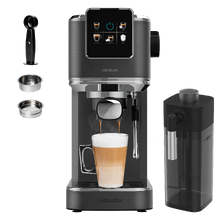 Cafelizzia ColdBrew Tamp Cafetera express para café espresso y cappuccino, café en frío, con 20 bares y vaporizador orientable.