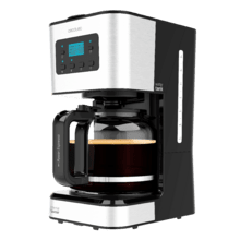 Coffee 66 Smart Aroma Cafetera de goteo digital de 12 tazas con acabado en acero inoxidable e intensificador de aroma.