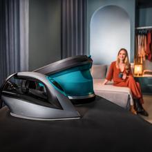 IronHero 3200 Steam Station Centrale vapeur horizontale de 3200 W avec pression de 8 bars, semelle en céramique ultra-glissante, système de sécurité Auto Shut Off, filtre anti-calcaire, anti-gouttes et système d’auto-nettoyage. Jet de vapeur de 420 g/min et vapeur continue de 150 g/min.