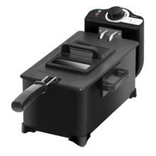 Cleanfry 3 L Black+ Freidora eléctrica 3 litros de acero inoxidable con filtro OilCleaner que mantiene el aceite limpio. Lacada en negro, con 2000 W de potencia y 3 litros de capacidad. Tapa con ventana y filtro antiolores. CleanFry 3 L Black de Cecotec.