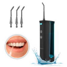 ToothCare Jet Fresh Clean Irrigador portátil a batería con depósito de 180 ml, con 3 boquillas, 3 modos y autonomía de 20 días (uso de 2 veces al día)