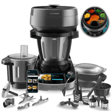 Mambo CooKing Total Gourmet X Robot de cocina multifunción con dispensador de alimentos.
