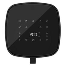 Freidora de aire Cecofry Fantastik Window 6500 Friteuse diététique numérique de 1700 W avec une capacité de 6,5 L et fenêtre pour contrôler le processus de cuisson.