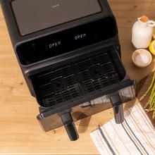 Cecofry Advance 9000 Window Fritadeira dietética digital, sem óleo, de 9 l de capacidade, parede divisória amovível, temperatural dual e tecnologia PerfectCook.