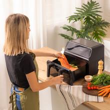 Cecofry Advance 9000 Window Fritadeira dietética digital, sem óleo, de 9 l de capacidade, parede divisória amovível, temperatural dual e tecnologia PerfectCook.