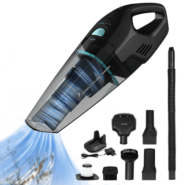 Conga Immortal 22,2 Animal Hand X-Treme Aspirador de mano con batería de Ion-Litio 22,2 V. Para sólidos y líquidos. Con accesorio para pelos de animales.