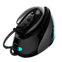 Fast&Furious 8060 Ultra Steam Centro de planchado ultrapotente de 3000 W con 15 bares de presión, suela ultradeslizante Turbo Slide Pro con revestimiento de óxido de titanio y golpe de vapor de 750 g/min y 175 g/min de vapor continuo, caldera semindustrial de gran tamaño GeiserBoom. Modo Eco y sistema de limpieza automatico.