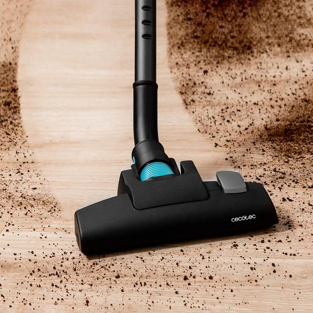 Conga PopStar 600 X-Treme Aspirador vertical con cable . Potencia máxima de hasta 600 W y poder de succión de hasta 18 kPa. Depósito de 500 ml.