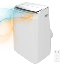 ForceClima 12600 Soundless Heating Aire acondicionado portátil de 12000 BTU con bomba de calor y mando a distancia.