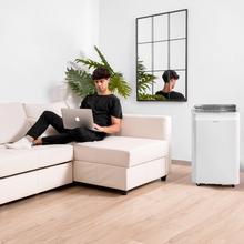 ForceClima 12600 Soundless Heating Aire acondicionado portátil de 12000 BTU con bomba de calor y mando a distancia.