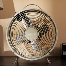 EnergySilence 400 RetroDesk Beige CoolVentilador de mesa estilo retro cor bege de 8" com 25 W e 4 pás.